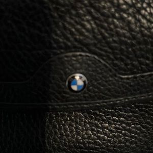 Black leather  BMW coin holder